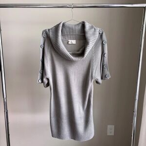 Vintage Jillian Nicole Off Shoulder Knit Tunic Sweater Dress Petite XL Y2K Mom